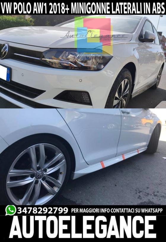 VW POLO AW1 MINIGONNE LATERALI SOTTO PORTA LOOK SPORTIVO RLINE ABS