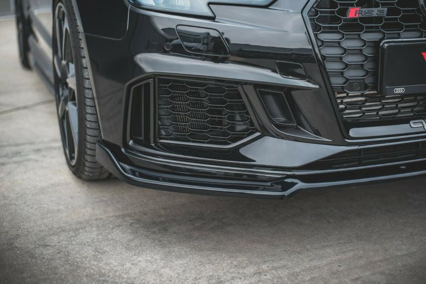 AUDI A3 8V 2017+ RS3 SPLITTER SPOILER SOTTO PARAURTI ANTERIORE LOOK RS3 ABS