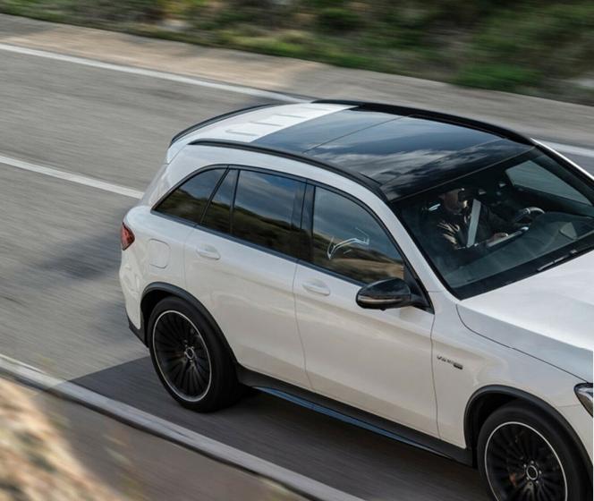 MERCEDES GLC SUV X253 2015+ SPOILER POSTERIORE SUL TETTO LOOK AMG BASSO