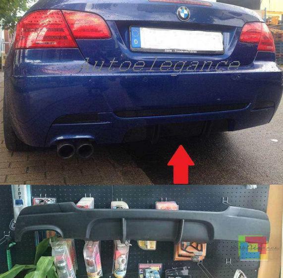 BMW SERIE 3 E92 E93 2006-2013 DIFFUSORE POSTERIORE SOTTO PARAURTI PER PACCHETTO M
