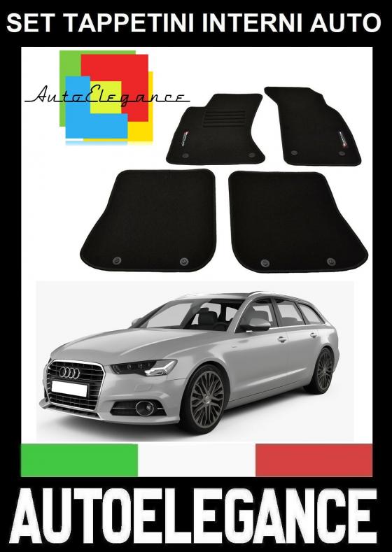 AUDI A6 C7 4G AVANT 2011+ SET TAPPETINI IN MOQUETTE DI ALTA QUALITA  SPECIFICO