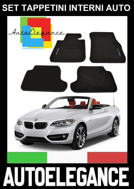 BMW SERIE 2 CABRIO F23 2013+ SET TAPPETINI IN VELLUTO DI ALTA QUALITA  SPECIFICO