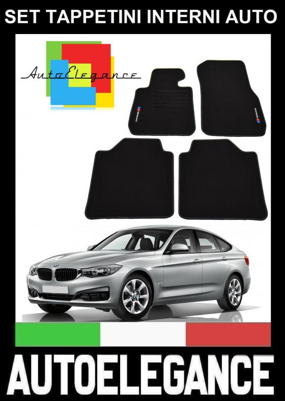 BMW SERIE 3 GT F34 2013+ SET TAPPETINI IN VELLUTO DI ALTA QUALITA  SPECIFICO