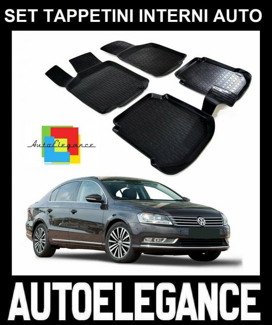 VW PASSAT B7 2010-2014 SET TAPPETINI IN GOMMA DI ALTA QUALITA  SPECIFICO