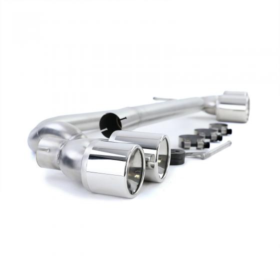 BMW SERIE 5 F10 F11 TERMINALI DI SCARICO CROMATI ACCIAIO INOX LOOK M5