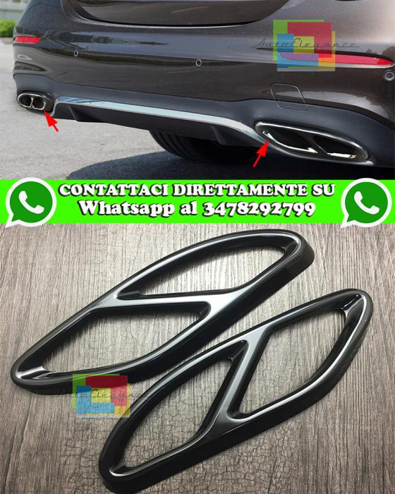 MERCEDES CLASSE A W176 2016-2017 CORNICE TERMINALI NERI SOLO ESTETICA