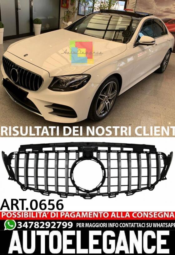 GRIGLIA ADATTA PER MERCEDES-BENZ CLASSE E W213 / C238 2016-2020 LOOK GT CROMATA